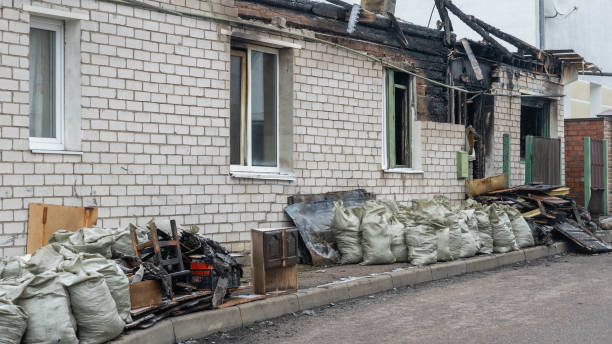 Professional Fire Damage Removal technician working in Middletown, PA